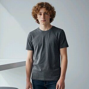 NEW Fruit of the Loom Gray Short Sleeve T-Shirt Sz S (34-36)(ID64)